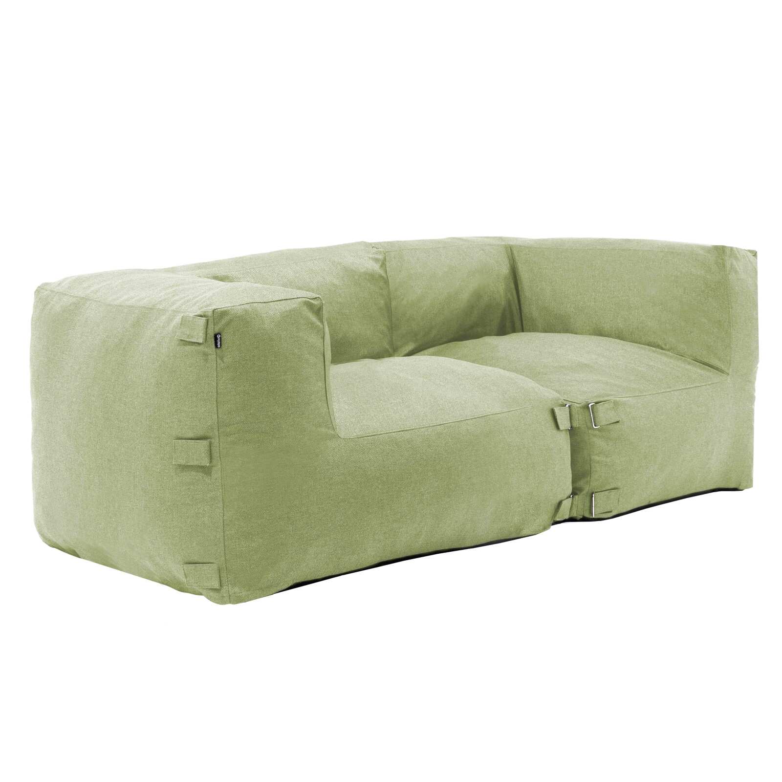 Muebles de jardín modulares con 2 sillones esquineros.