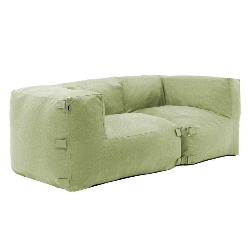 Muebles de jardín modulares con 2 sillones esquineros.