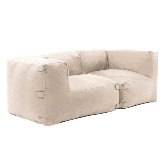 Muebles de jardín modulares con 2 sillones esquineros.