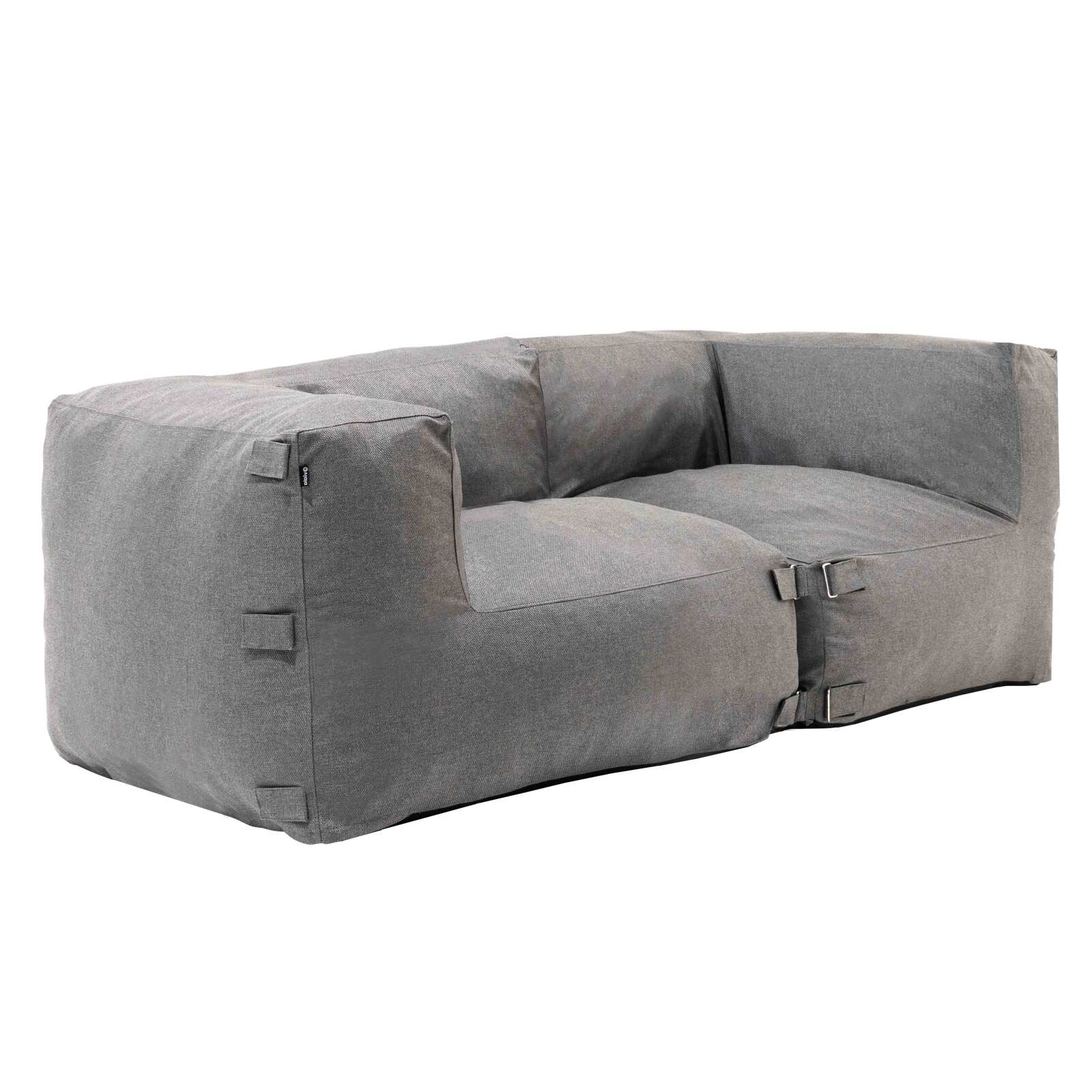 Muebles de jardín modulares con 2 sillones esquineros.