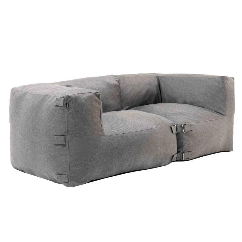 Muebles de jardín modulares con 2 sillones esquineros.