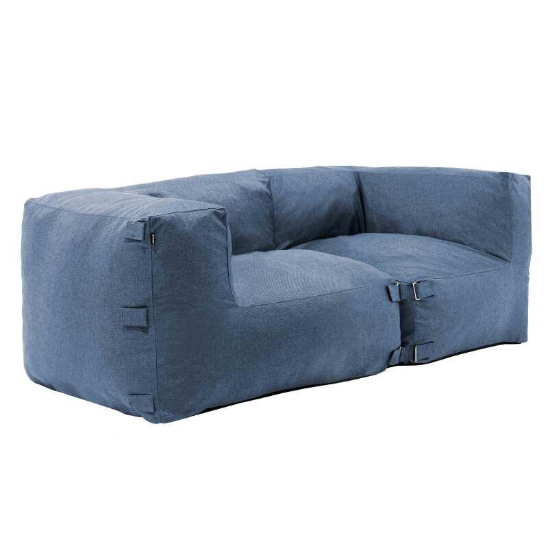 Muebles de jardín modulares con 2 sillones esquineros.