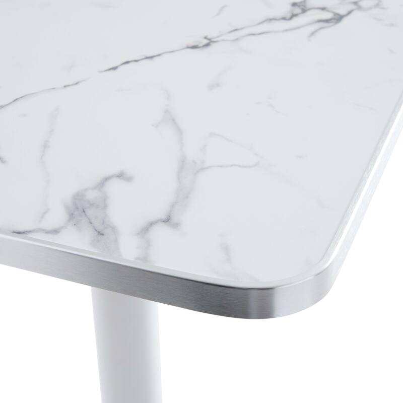 Tablero cuadrado de madera contrachapada con revestimiento laminado y cantos de aluminio 60 x 60 cm (4/7)