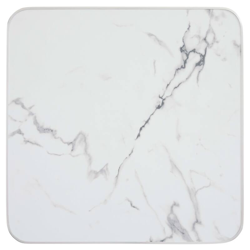 Tablero cuadrado de madera contrachapada con revestimiento laminado y cantos de aluminio 60 x 60 cm (2/7)