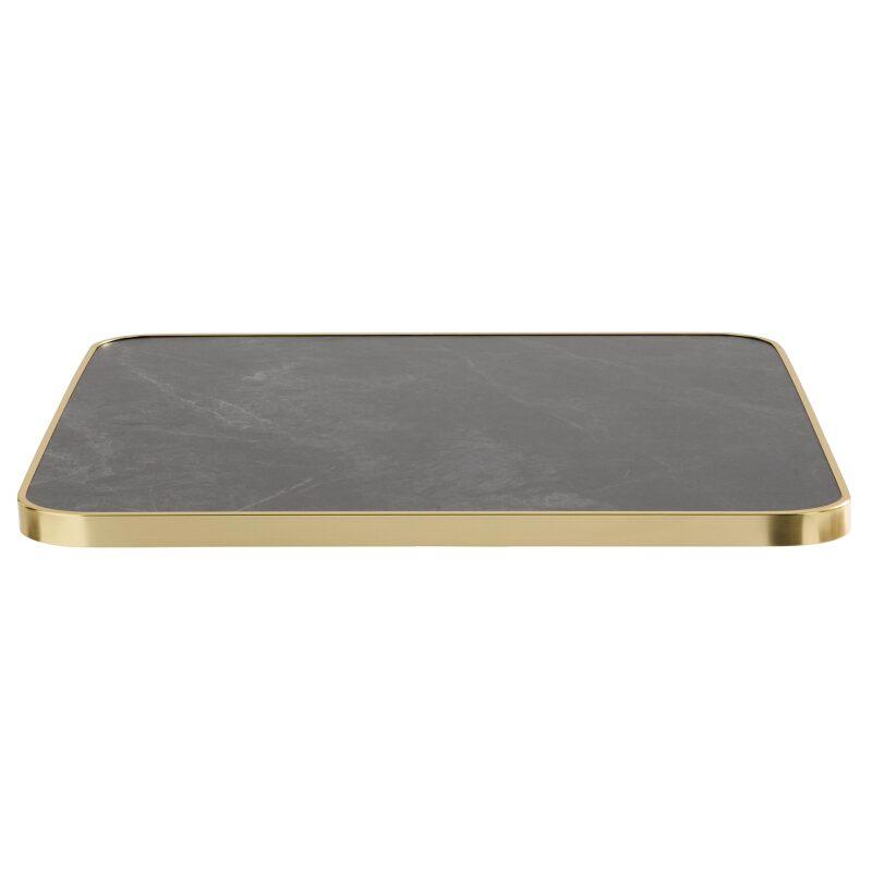 Tablero cuadrado de madera contrachapada con revestimiento laminado y cantos de aluminio 60 x 60 cm