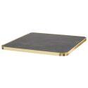Tablero cuadrado de madera contrachapada con revestimiento laminado y cantos de aluminio 60 x 60 cm