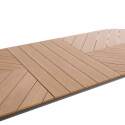 Mesa de jardín extensible rectangular (220/280 x 100 x 76 cm) en aluminio y polimadera