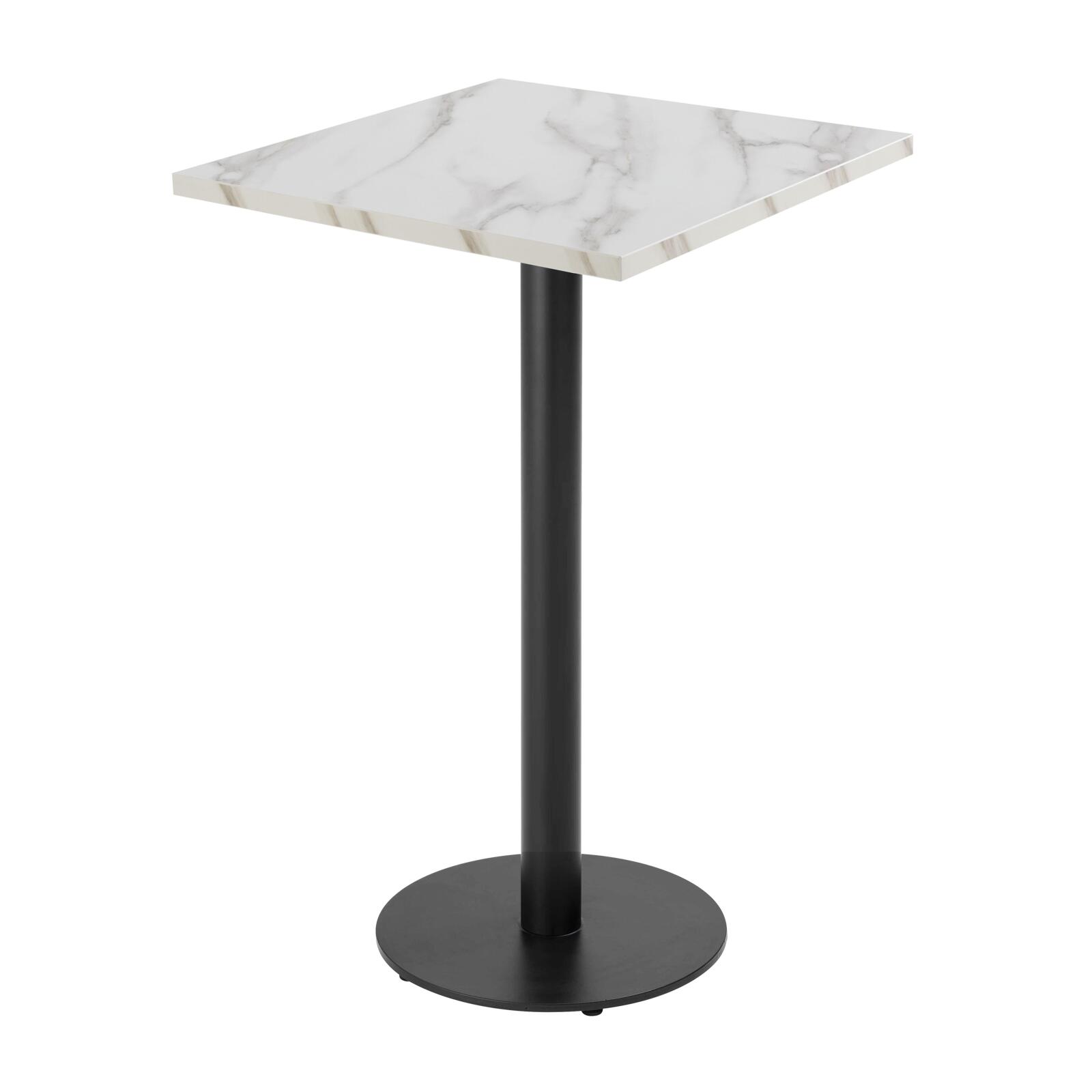 Mesa de comedor alta 60 x 60 cm de aglomerado revestido de melamina