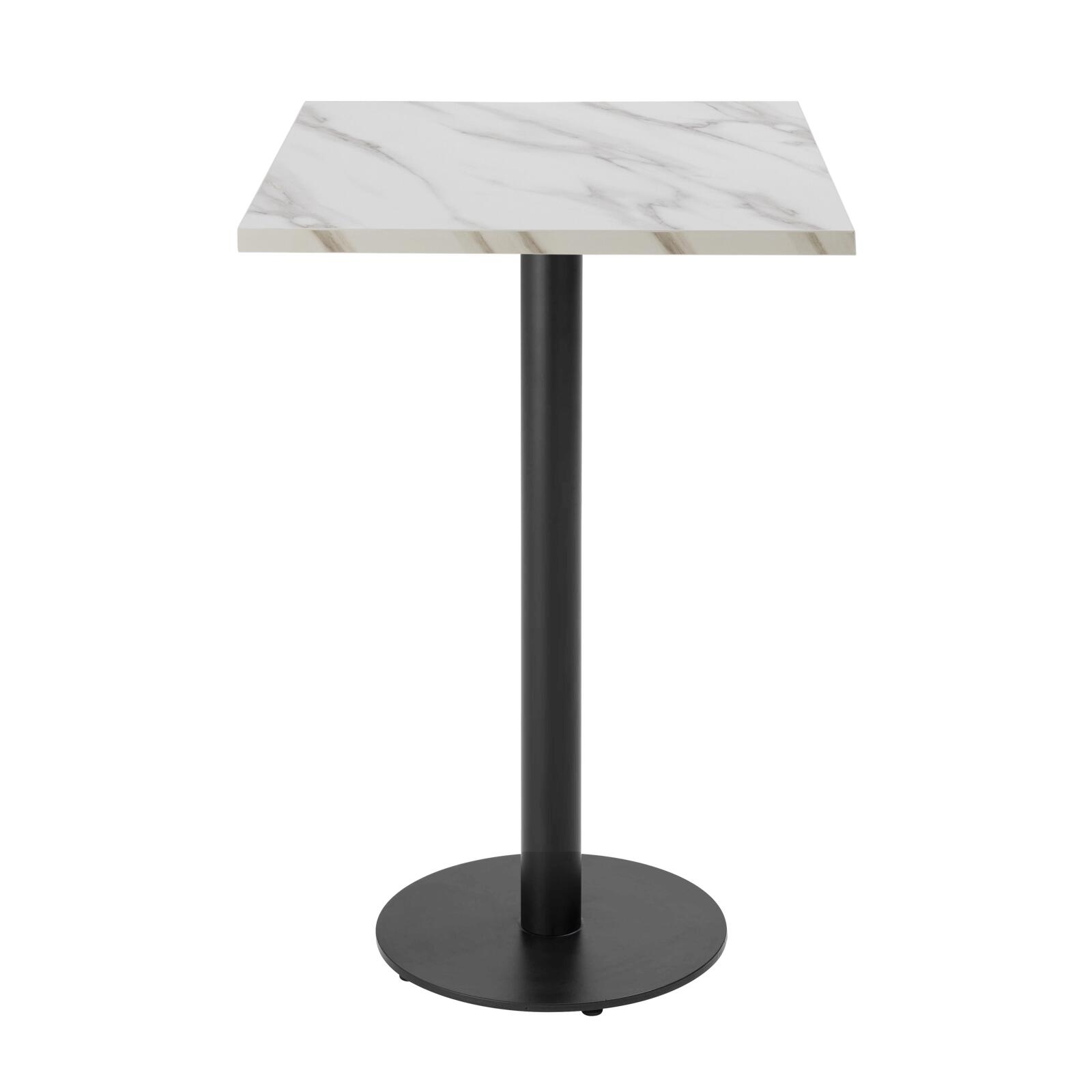 Mesa de comedor alta 60 x 60 cm de aglomerado revestido de melamina