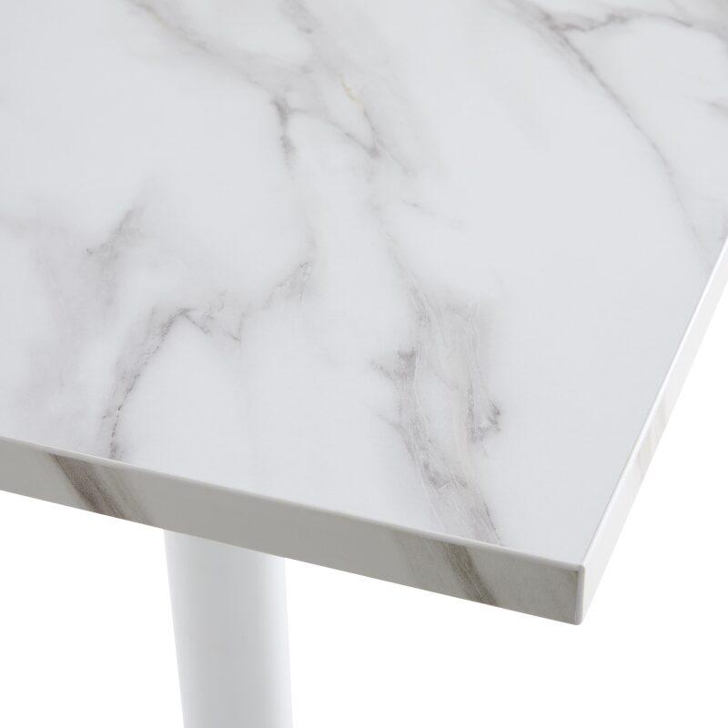 Mesa de comedor alta 60 x 60 cm de aglomerado revestido de melamina