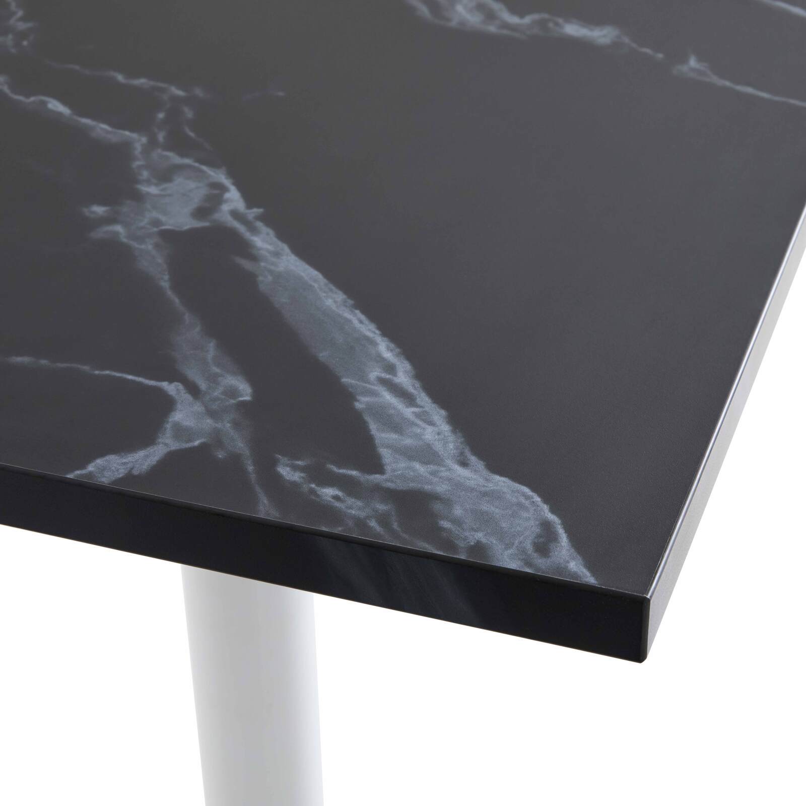 Mesa de comedor alta 60 x 60 cm de aglomerado revestido de melamina