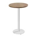 Mesa de comedor alta redonda Ø60 cm en aglomerado revestido de melamina