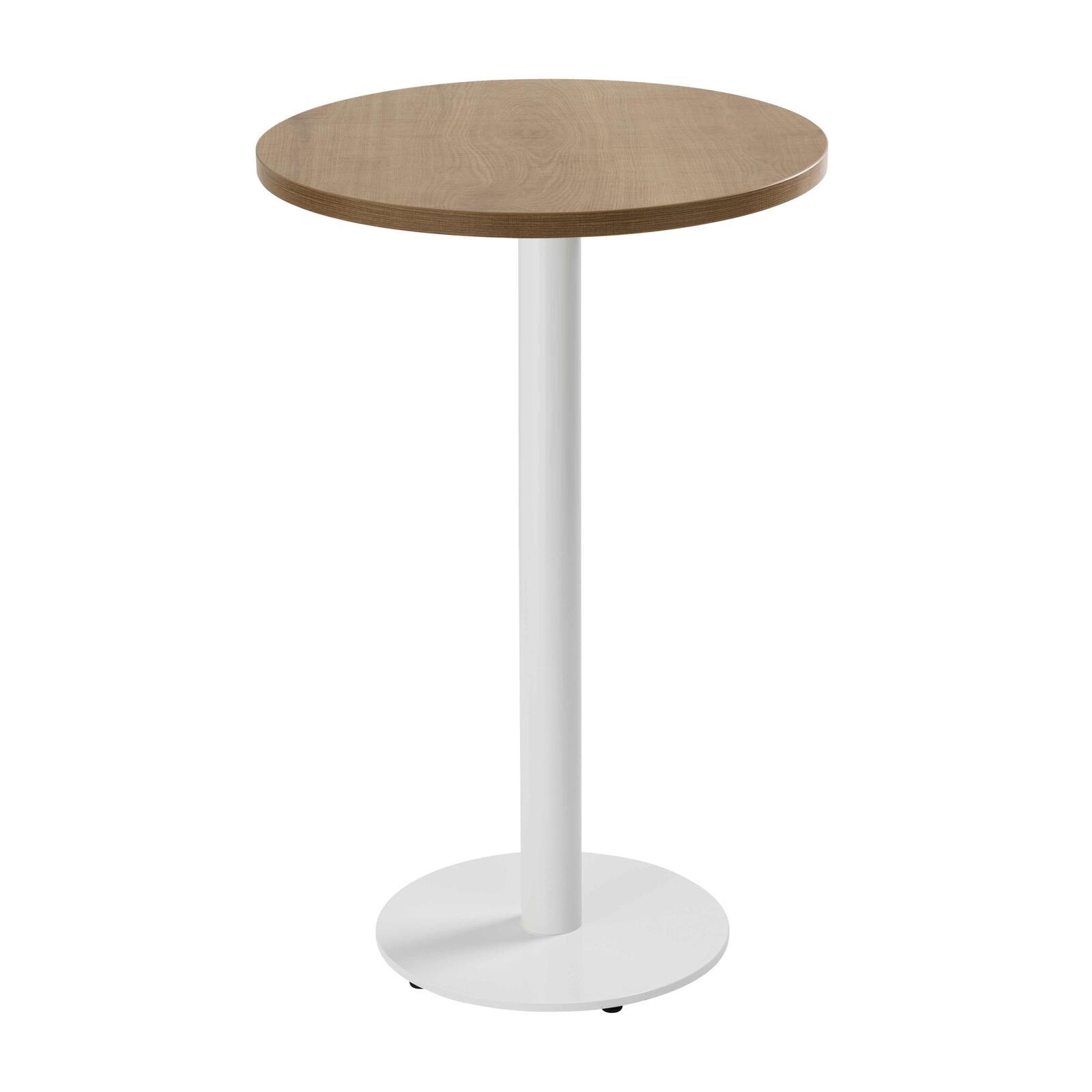 Mesa de comedor alta redonda Ø60 cm en aglomerado revestido de melamina