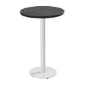 Mesa de comedor alta redonda Ø60 cm en aglomerado revestido de melamina