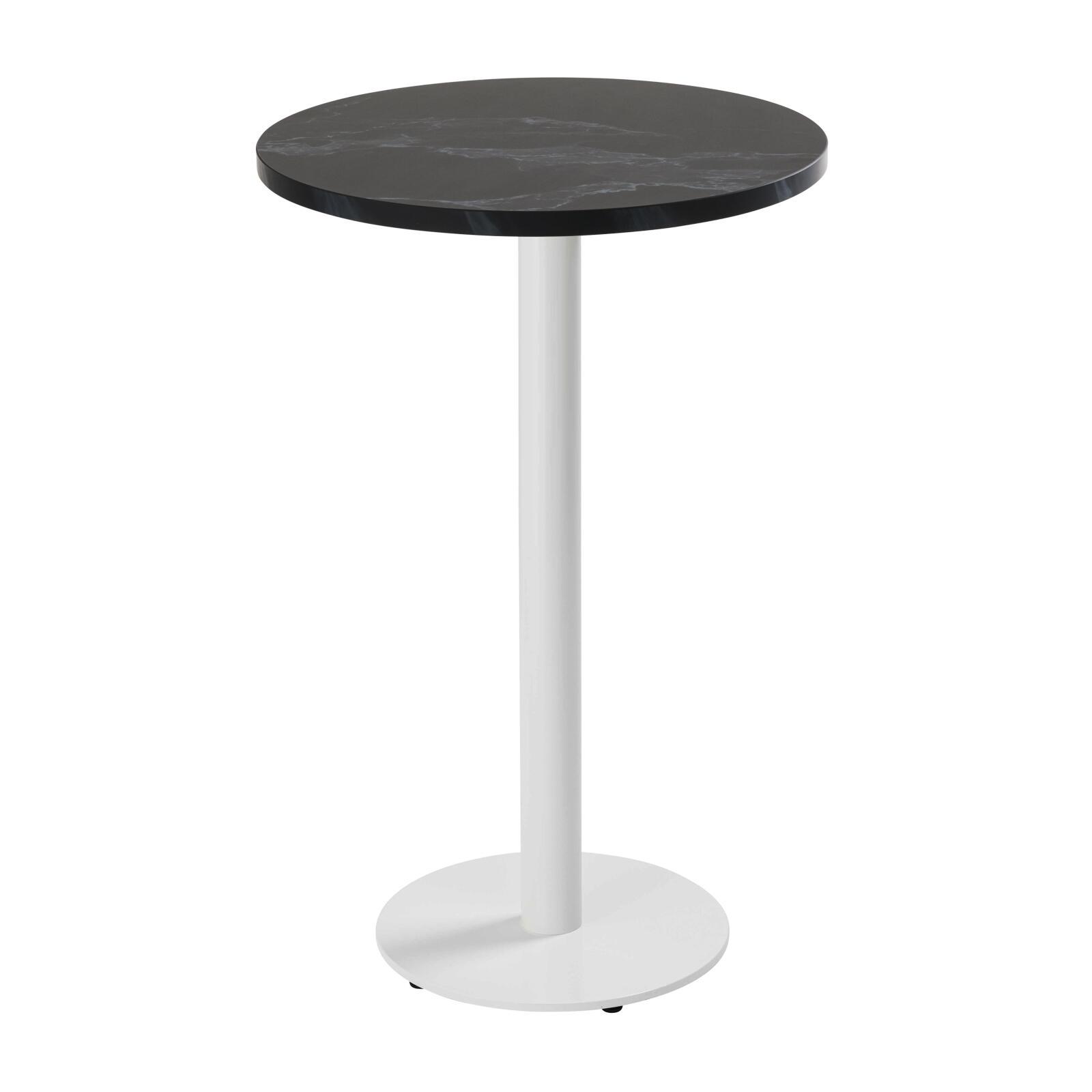 Mesa de comedor alta redonda Ø60 cm en aglomerado revestido de melamina
