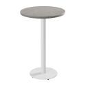 Mesa de comedor alta redonda Ø60 cm en aglomerado revestido de melamina