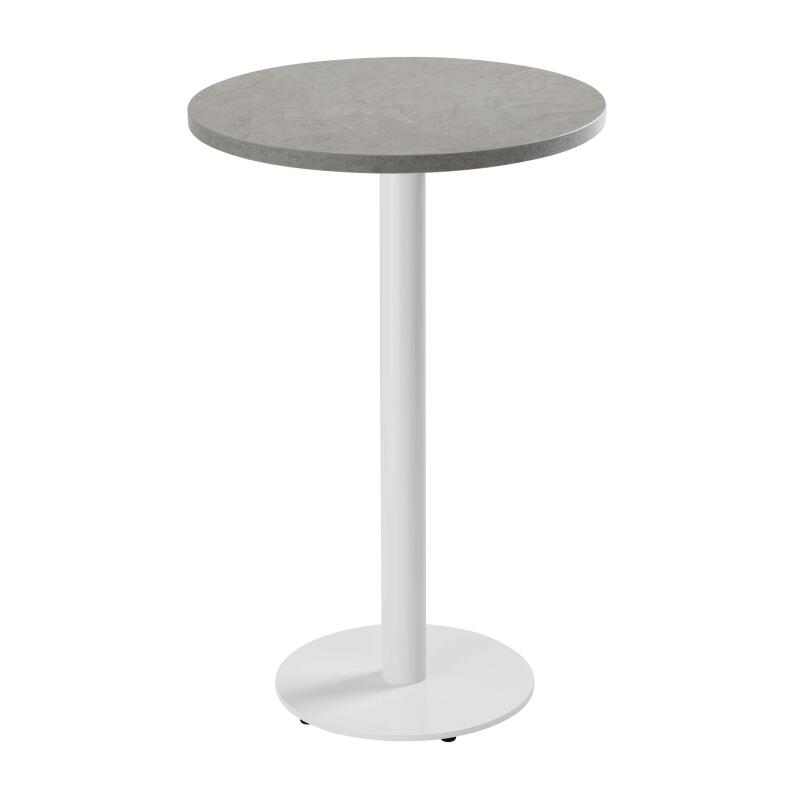 Mesa de comedor alta redonda Ø60 cm en aglomerado revestido de melamina