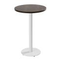 Mesa de comedor alta redonda Ø60 cm en aglomerado revestido de melamina