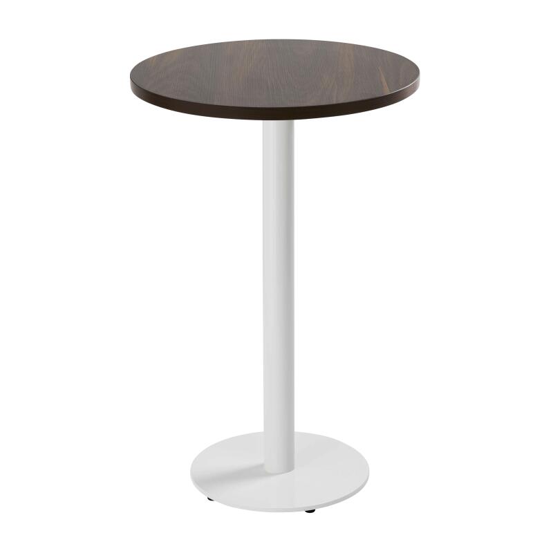 Mesa de comedor alta redonda Ø60 cm en aglomerado revestido de melamina