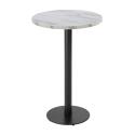 Mesa de comedor alta redonda Ø60 cm en aglomerado revestido de melamina