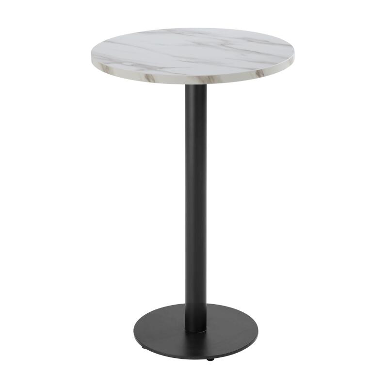 Mesa de comedor alta redonda Ø60 cm en aglomerado revestido de melamina