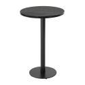 Mesa de comedor alta redonda Ø60 cm en aglomerado revestido de melamina