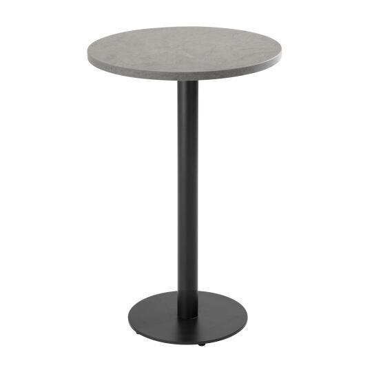 Mesa de comedor alta redonda Ø60 cm en aglomerado revestido de melamina
