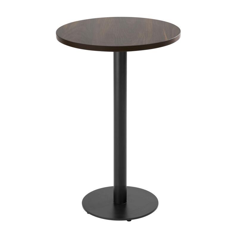 Mesa de comedor alta redonda Ø60 cm en aglomerado revestido de melamina