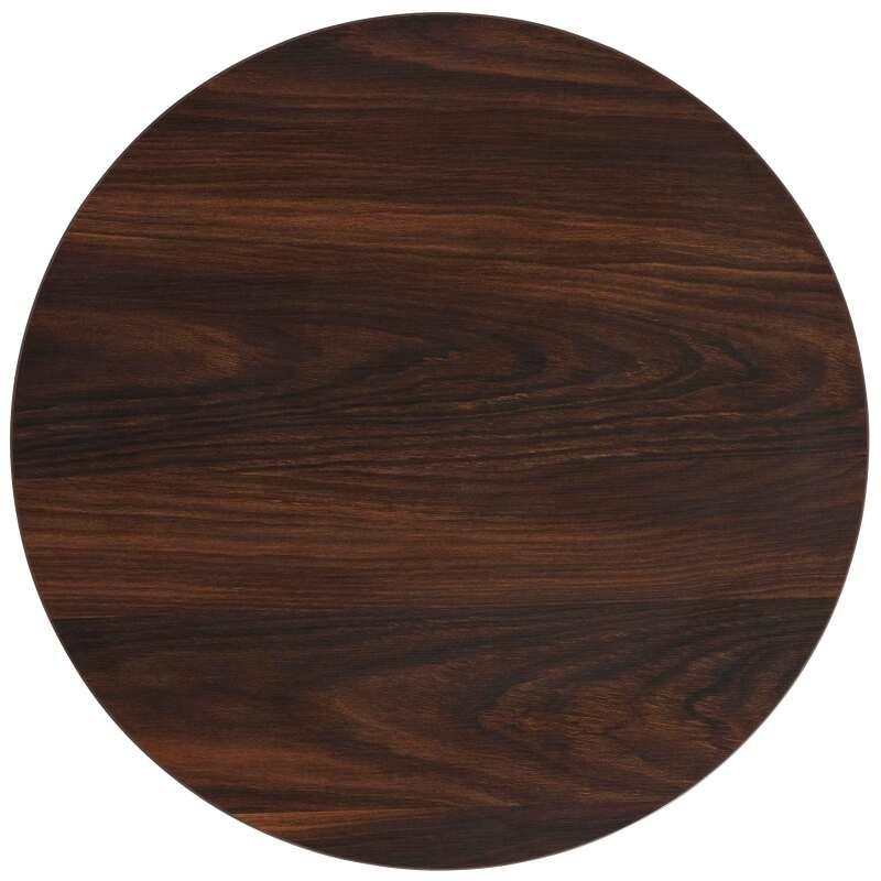 Mesa de comedor alta redonda Ø60 cm en aglomerado revestido de melamina