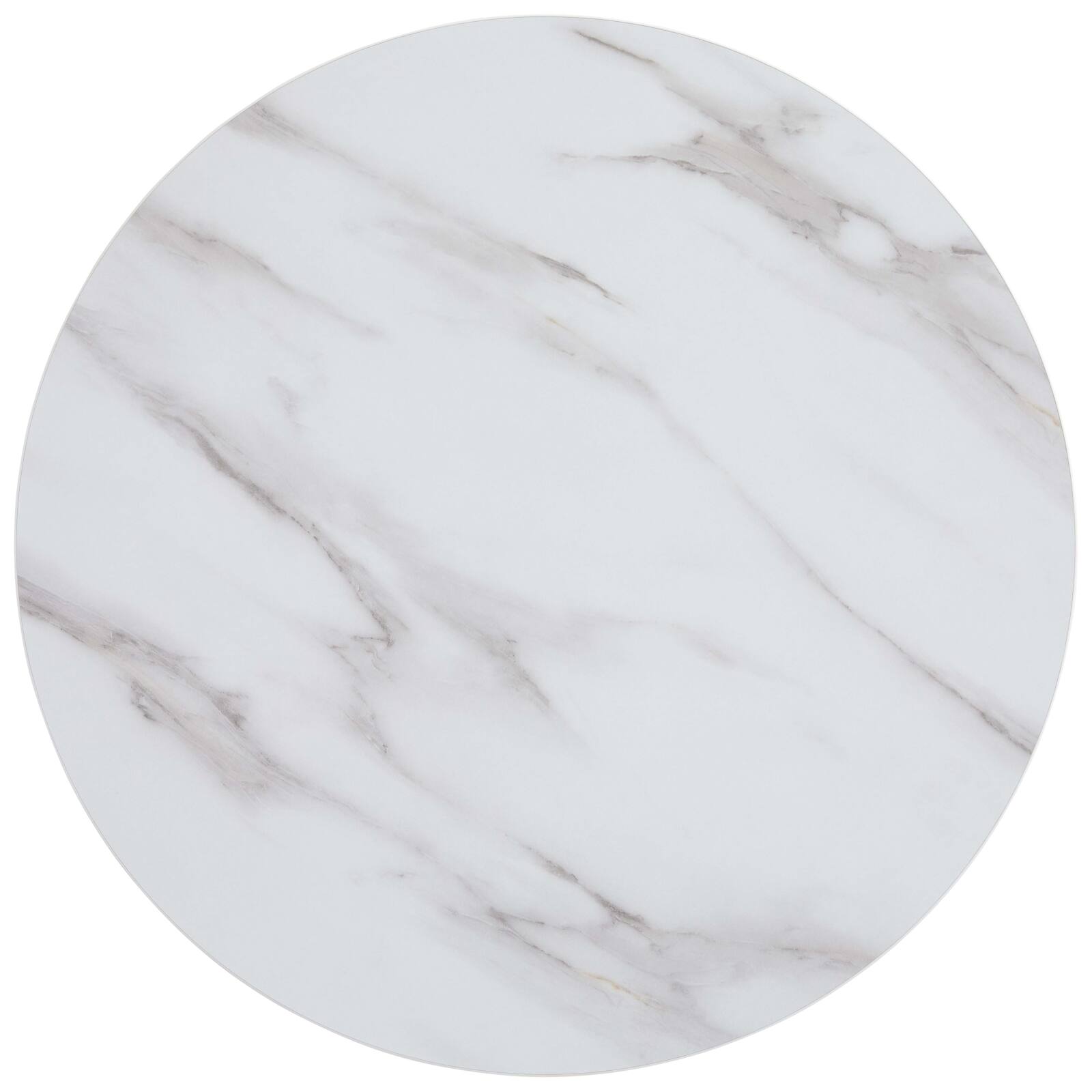 Mesa de comedor alta redonda Ø60 cm en aglomerado revestido de melamina