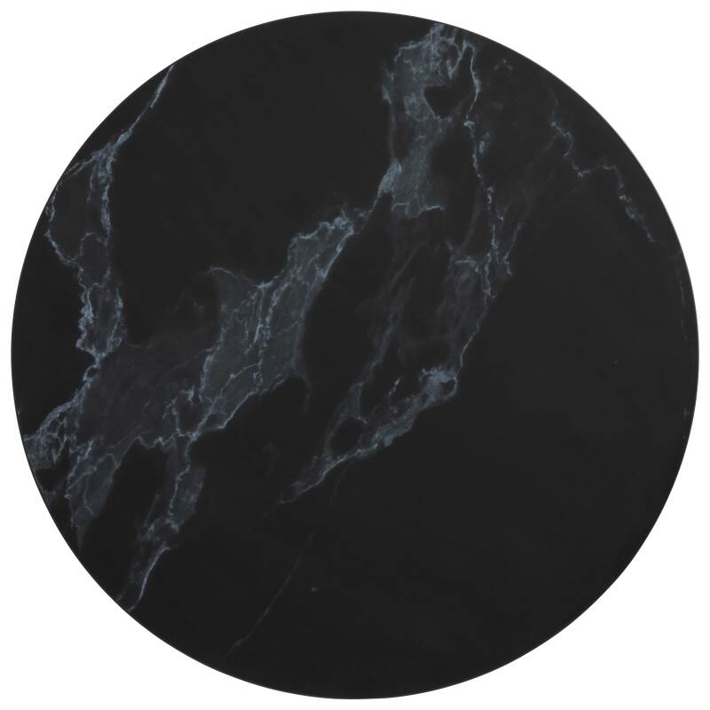 Mesa de comedor alta redonda Ø60 cm en aglomerado revestido de melamina