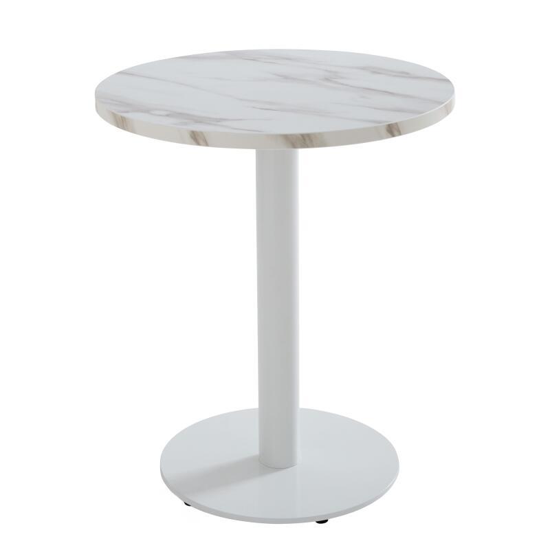 Mesa de comedor redonda Ø 60 cm en aglomerado revestido de melamina