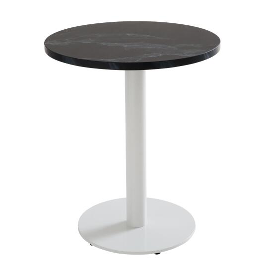 Mesa de comedor redonda Ø 60 cm en aglomerado revestido de melamina