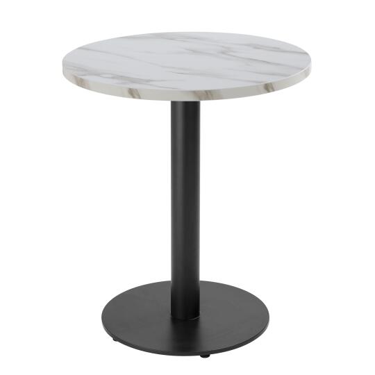 Mesa de comedor redonda Ø 60 cm en aglomerado revestido de melamina