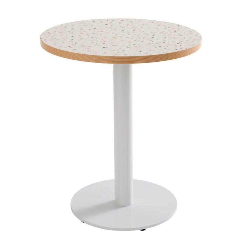 Mesa de comedor redonda Ø 60 cm en aglomerado revestido de melamina