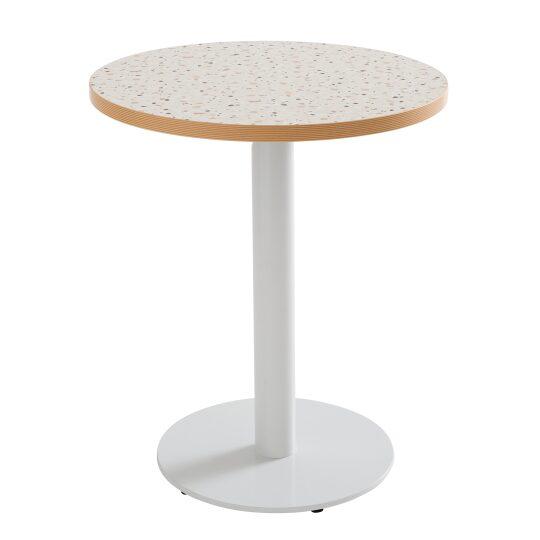 Mesa de comedor redonda Ø 60 cm en aglomerado revestido de melamina