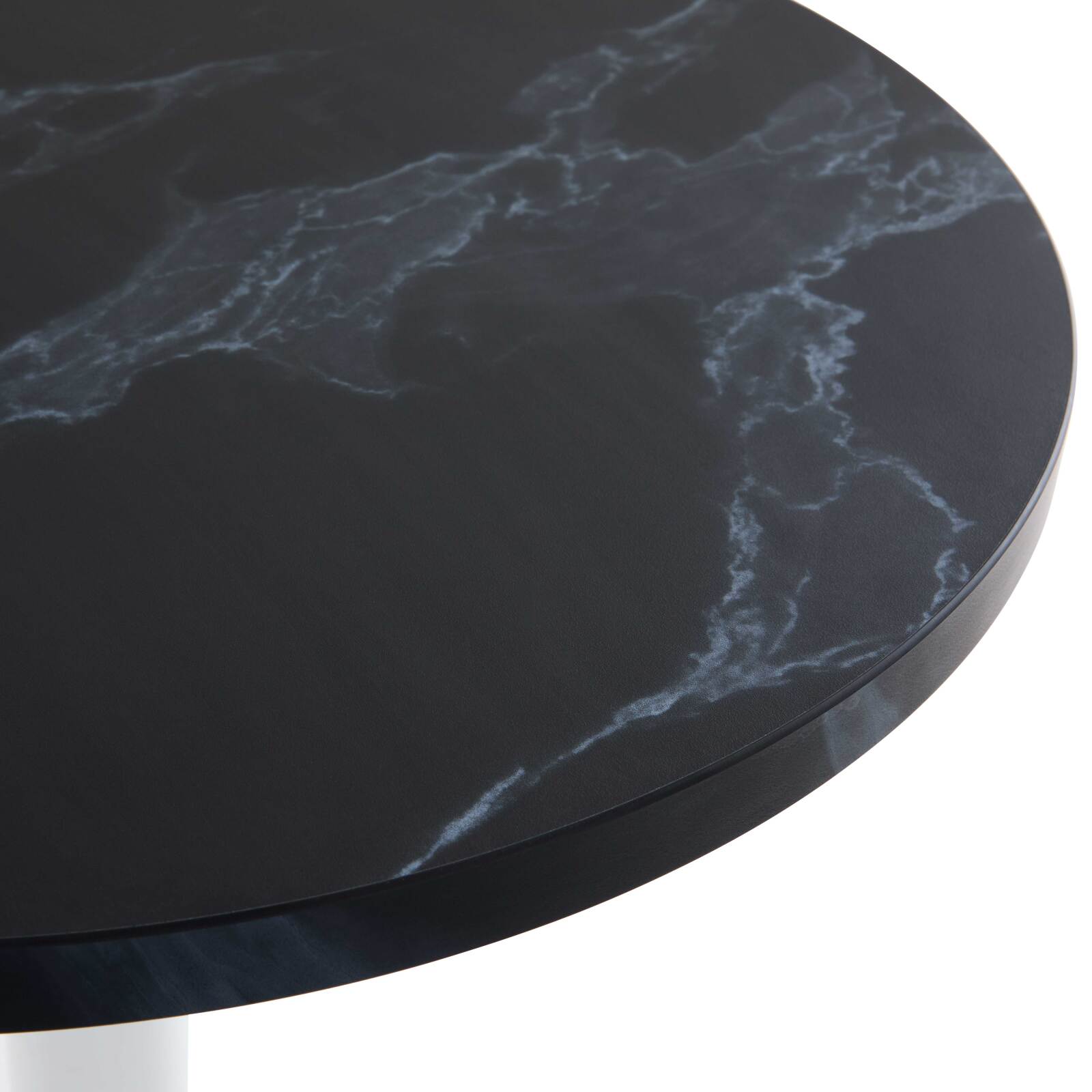 Mesa de comedor redonda Ø 60 cm en aglomerado revestido de melamina