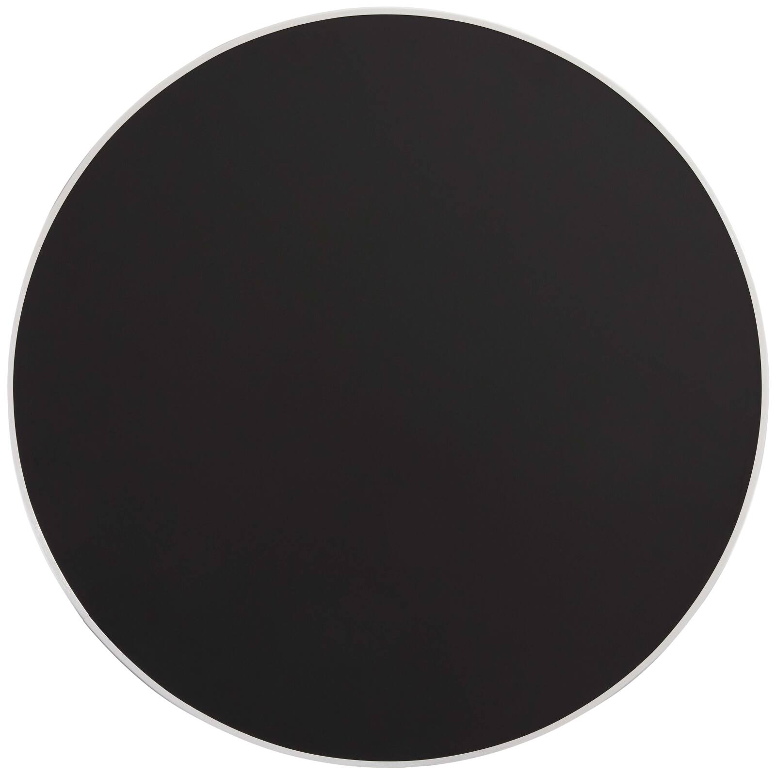 Mesa de comedor redonda Ø 60 cm en contrachapado con revestimiento laminado y cantos de aluminio