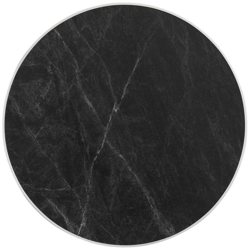 Mesa alta basculante Ø 60 cm de madera contrachapada con revestimiento de laminado y cantos de aluminio (2/7)