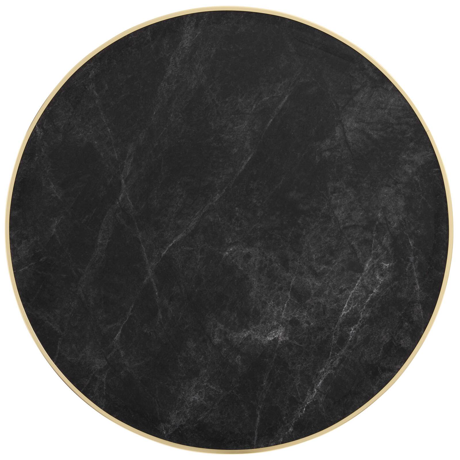 Mesa alta basculante Ø 60 cm de madera contrachapada con revestimiento de laminado y cantos de aluminio