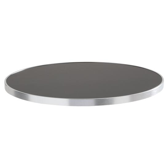 Tablero de madera contrachapada con revestimiento laminado y cantos de aluminio ⌀60 cm | Oviala