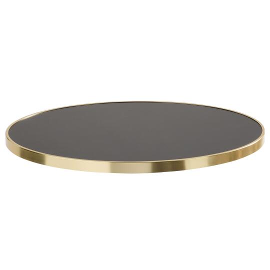 Tablero de madera contrachapada con revestimiento laminado y cantos de aluminio ⌀60 cm