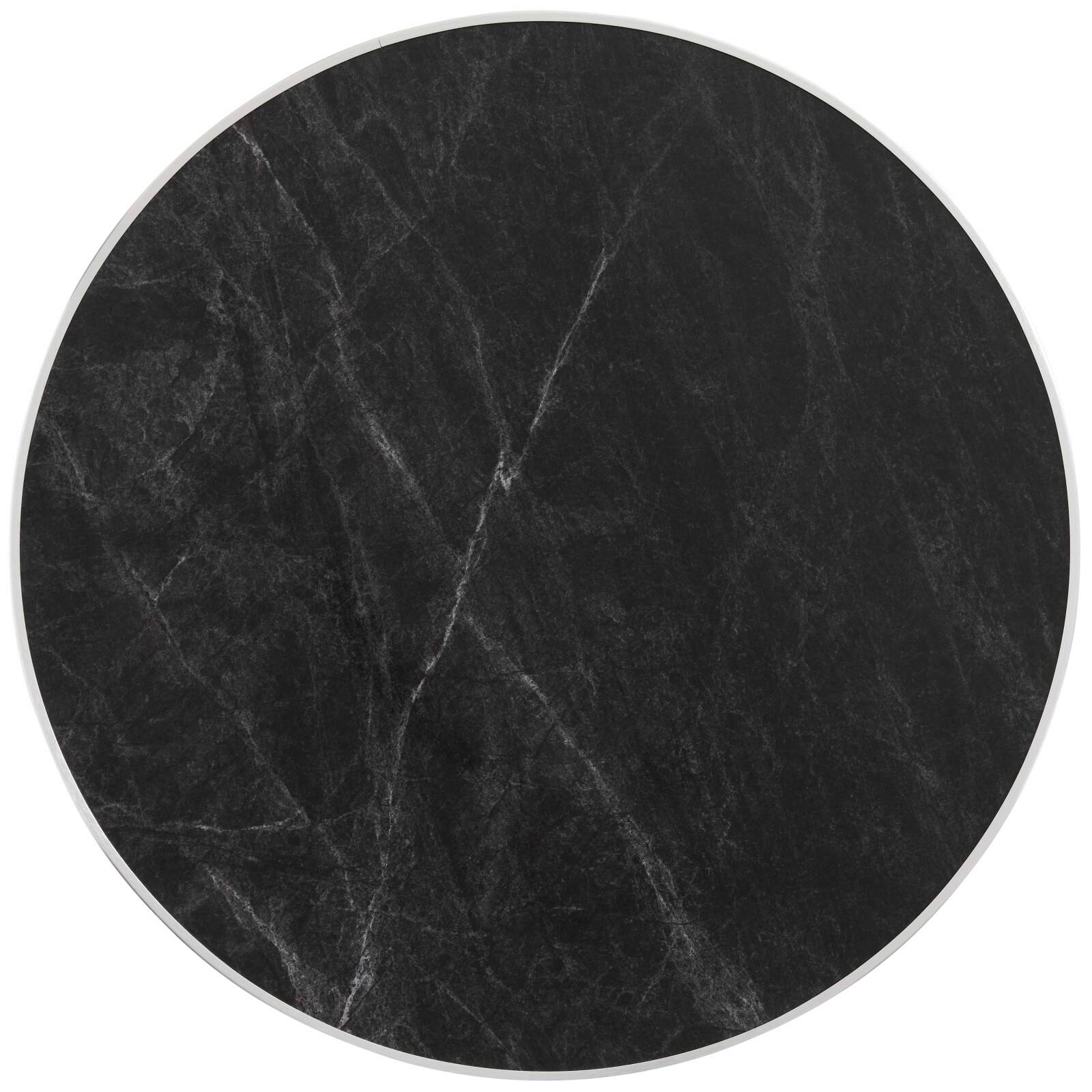 Tablero de madera contrachapada con revestimiento laminado y cantos de aluminio ⌀60 cm