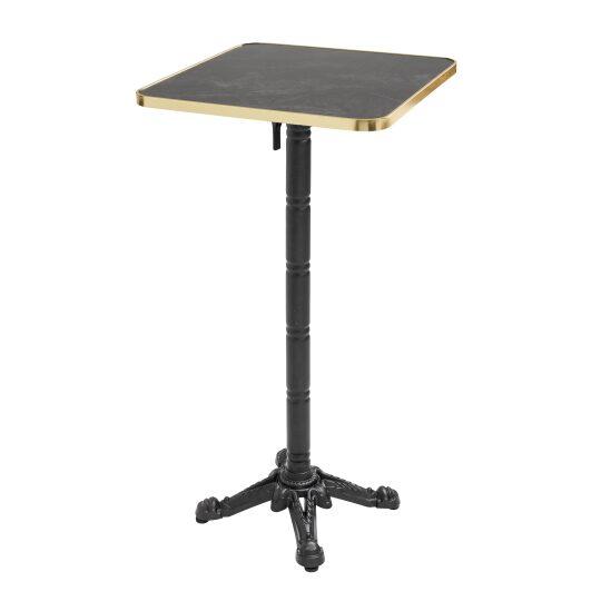 Mesa alta basculante de 60 x 60 cm en contrachapado con revestimiento de laminado y cantos de aluminio