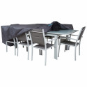 Funda para conjunto de jardín 310 x 130 x 60 cm gris