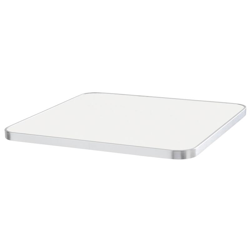 Mesa de comedor basculante de 60 x 60 cm fabricada en madera contrachapada con revestimiento de laminado y cantos de aluminio