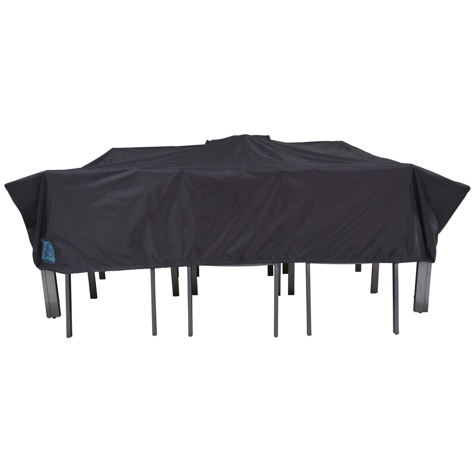 Funda para muebles de jardín 240 x 130 x 60 cm gris