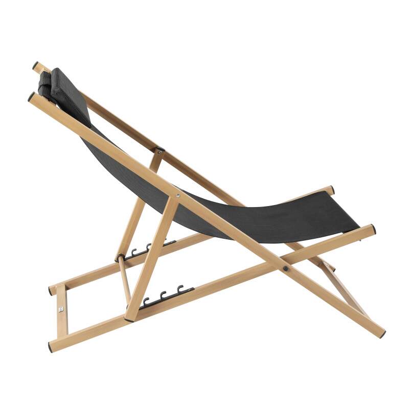 Juego de 2 tumbonas de aluminio, reclinables en 4 posiciones.