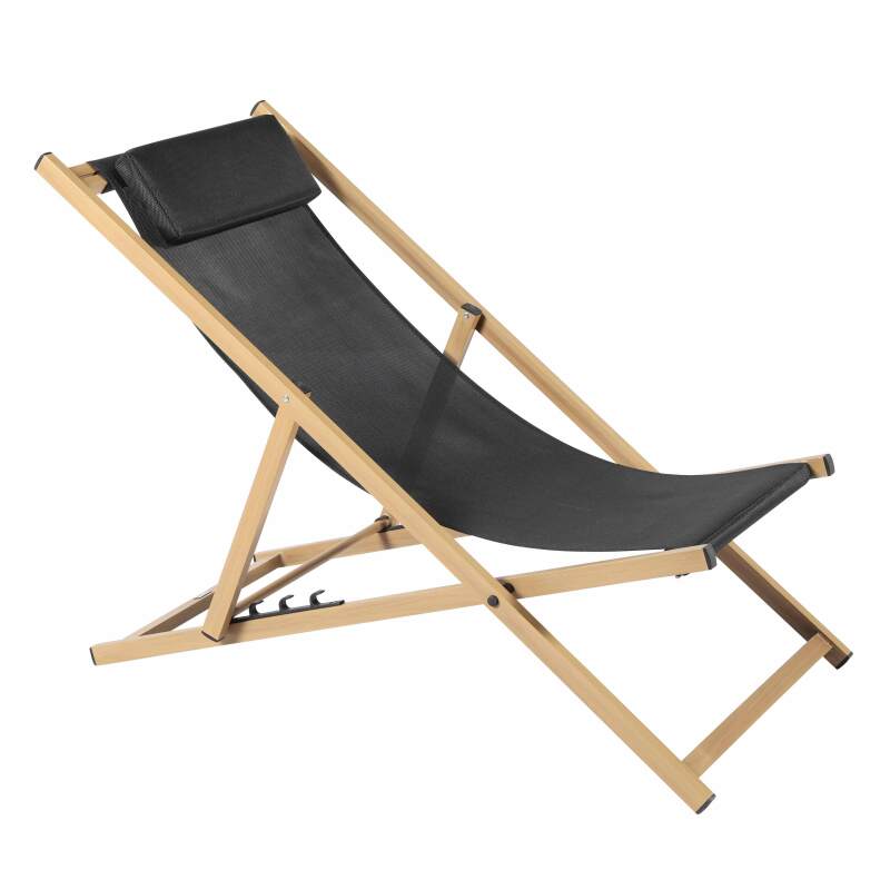 Juego de 2 tumbonas de aluminio, reclinables en 4 posiciones.