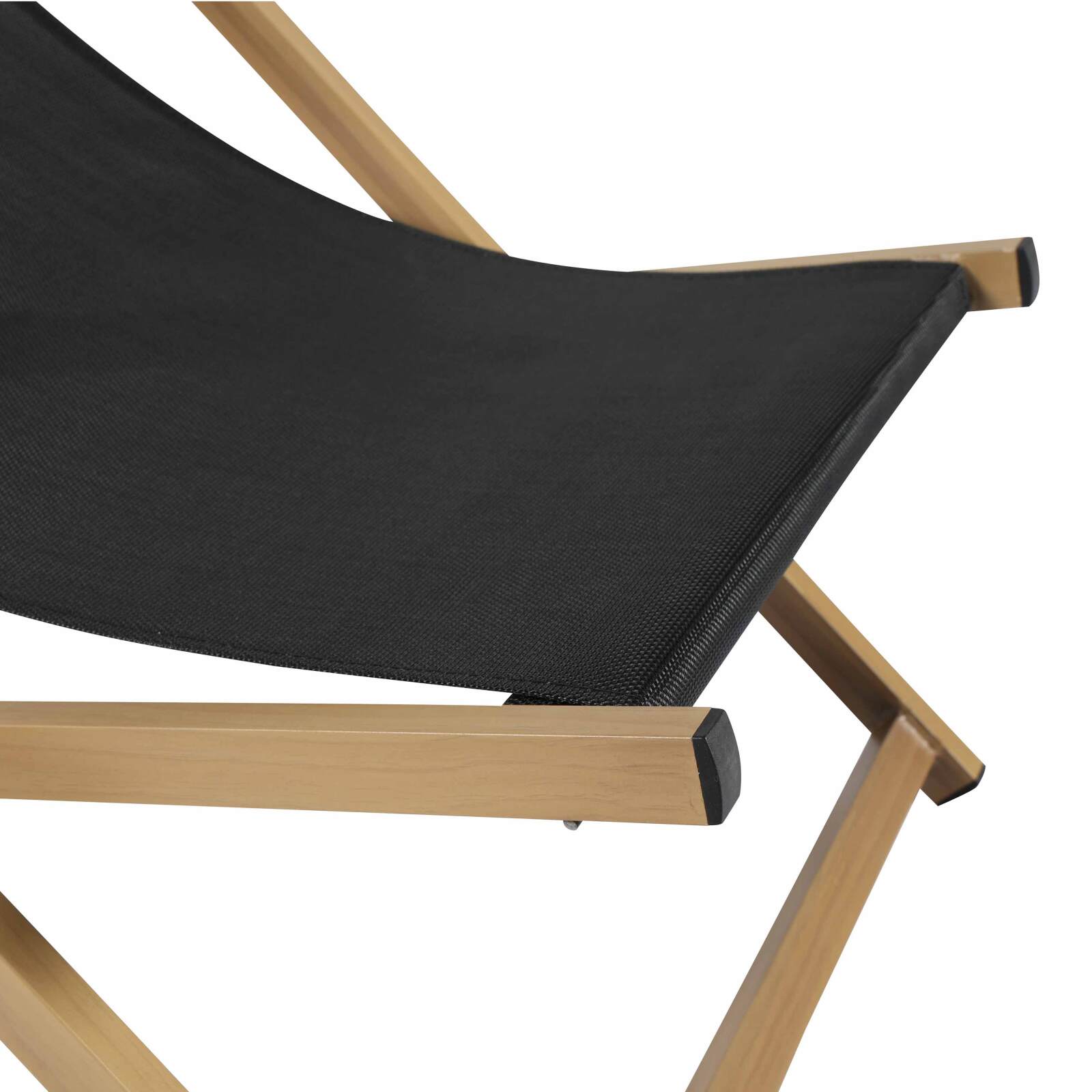 Juego de 2 tumbonas de aluminio, reclinables en 4 posiciones.